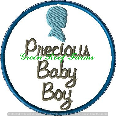 Precious Baby Boy Sachet 4x4