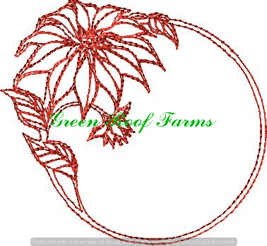 Candle Frame Redwork 5x7 frame - Image 5
