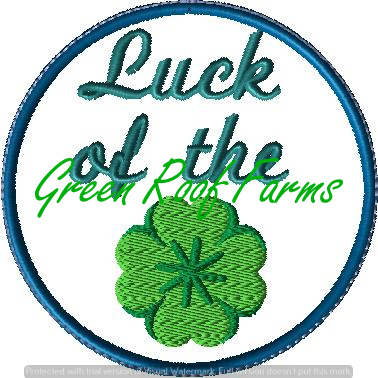 St Patricks Day Sachet 4x4