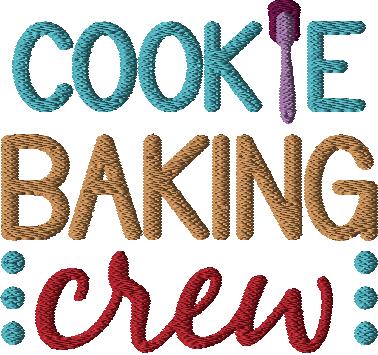 Cookie Baking Crew 4x4 size
