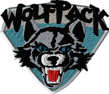 Wolf Pack Design 4 and 5 inch sizes