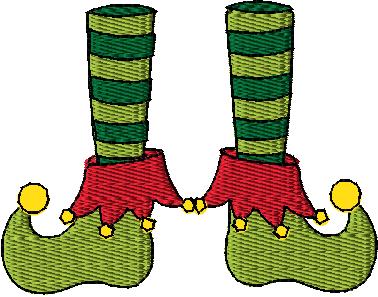 Elf Slippers with Saying 4x4 with and without knockdown 7 designs - Image 5