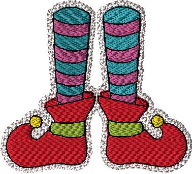 Elf Slippers with Saying 4x4 with and without knockdown 7 designs - Image 6
