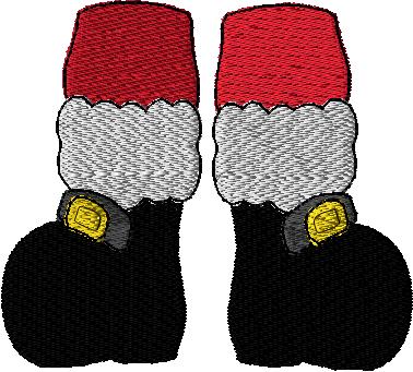 Santa Boots and Mrs Claus Heels with Sayings 4x4 with and without knockdown 7 designs