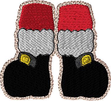 Santa Boots and Mrs Claus Heels with Sayings 4x4 with and without knockdown 7 designs - Image 5