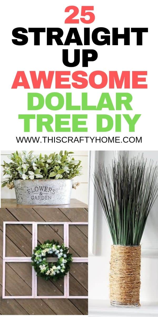 25 DIY Dollar Tree crafts that will make your decor look incredible! Find the best DIY Dollar Tree project for you, and they are SO easy!