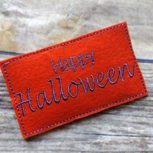 Mini Candy Bar Saying Wraps Halloween Pack 1 for 4x4 hoop; 8 designs