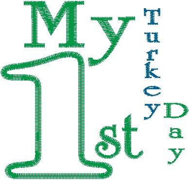 Baby First 46 Design Collection: My First Turkey Day