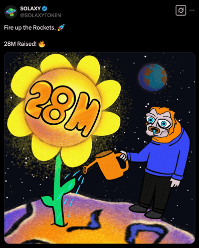 solaxy събра над $28 милиона