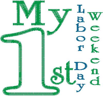 Baby First 46 Design Collection: My First Labor Day