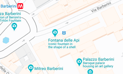 Palazzo Barberini, Rom, Map