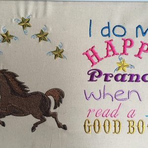 Horse Theme Book Pillow Designs