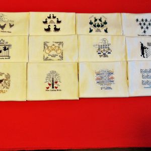 Day 1-12 christmas character 4x4 set 12 designs