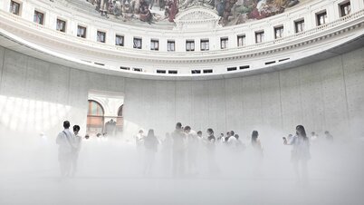 Ausstellung Claire-Obscure & Clouds, Bourse de Commerce, Paris: Fujiko Nakayas Cloud #07156, 2026