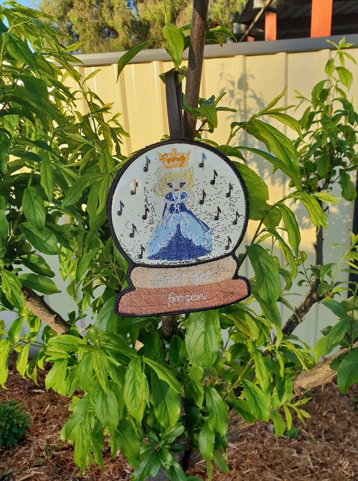 Snow Globe kid dressed as a Ice Princess