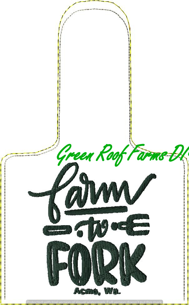Farmer to Fork Towel Topper 6x10 hoop