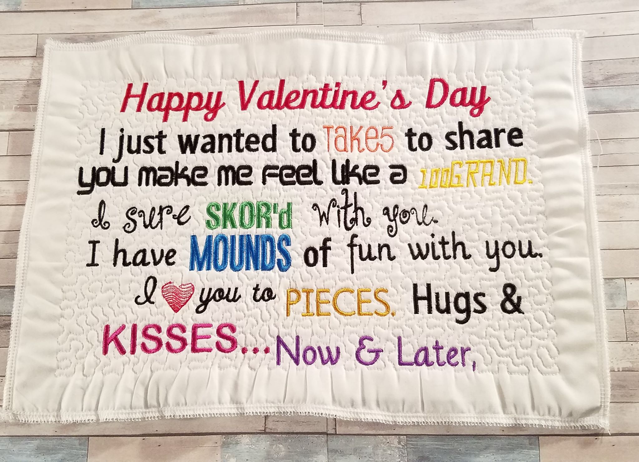 Valentines Day Candy Gram 3 size pack (5x7, 6x10, 7.5x11.5)