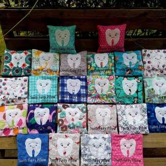 4x4 Tooth Fairy Both and Girl with words Designs (4 files) for the Tooth Fairy Pillow Project