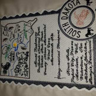 State of South Dakota Stamp and Map (5x7 and 6x10) 6 designs