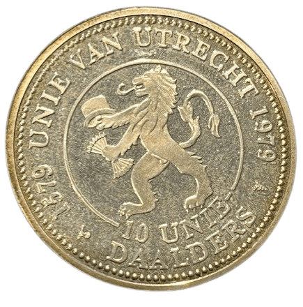 10 Unie daalder zilver