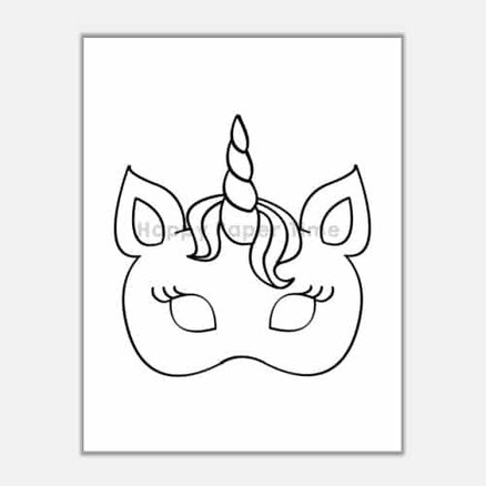 Unicorn mask template printable - Easy fun kids crafts ...