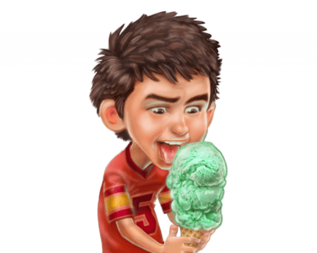 Jay Ice Cream Character Headshot