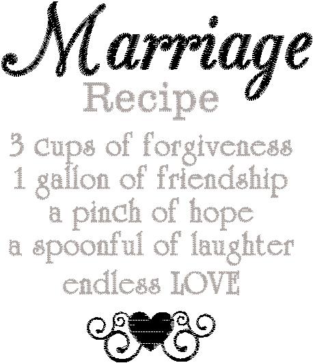 Marriage Recipe