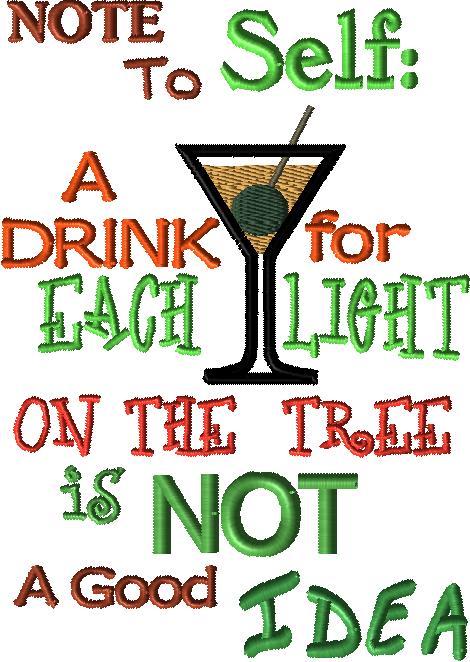 Light on Tree no Good idea 5x7 hoop size MYLAR