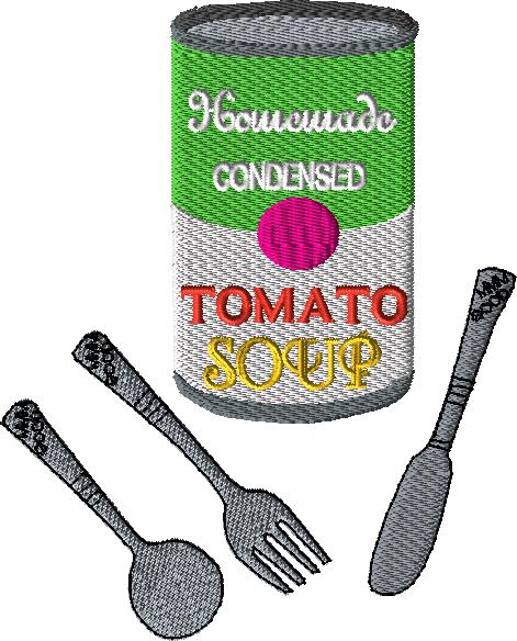 Homemade Soup Can 5x7 with and without knockdown - Image 2