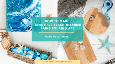 How To Make Easy Beautiful Beach Inspired Paint Pouring Art