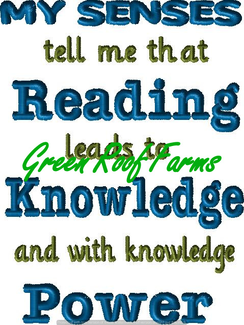 Reading is power 5x7