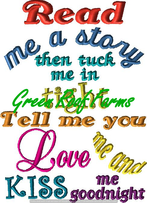 Read me story kiss me goodnight 5x7