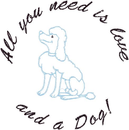 All you need is love and a dog 5x5 and 4x4