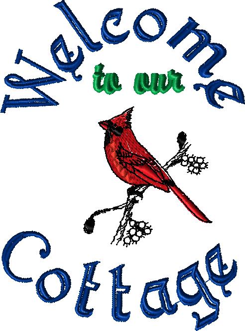 Cardinal "Welcome To" 5x7 with knockdown file, 2 files .zip