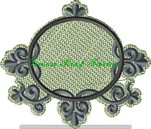 6x5 Deco Swirl Frame with knockdown