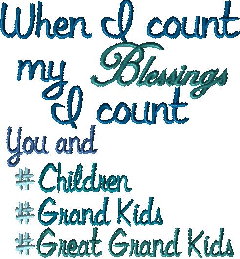 When I Count My Blessings 4x4 and 5x5 plus 2 knockdown stitches - Image 3