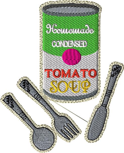 Homemade Soup Can 5x7 with and without knockdown - Image 3