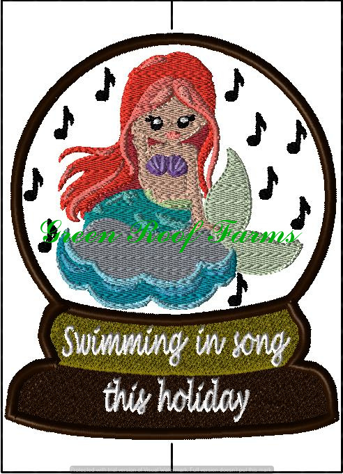 Snow Globe kid dressed as a Mermaid