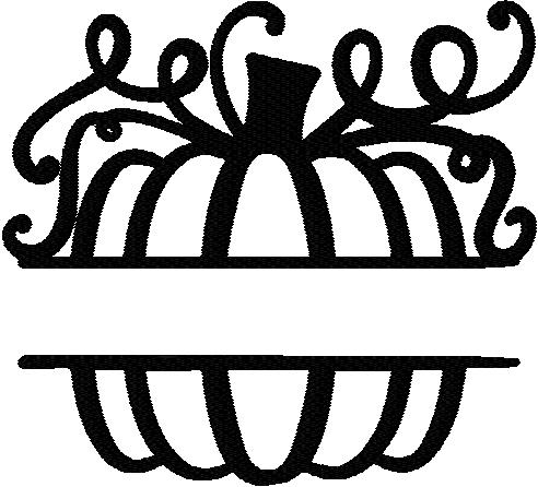 Split pumpkin, 4x4 and 5x7 with and without fall details, thats 4 designs. - Image 3