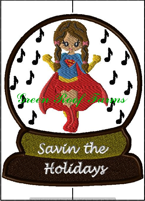 Snow Globe Super Girl