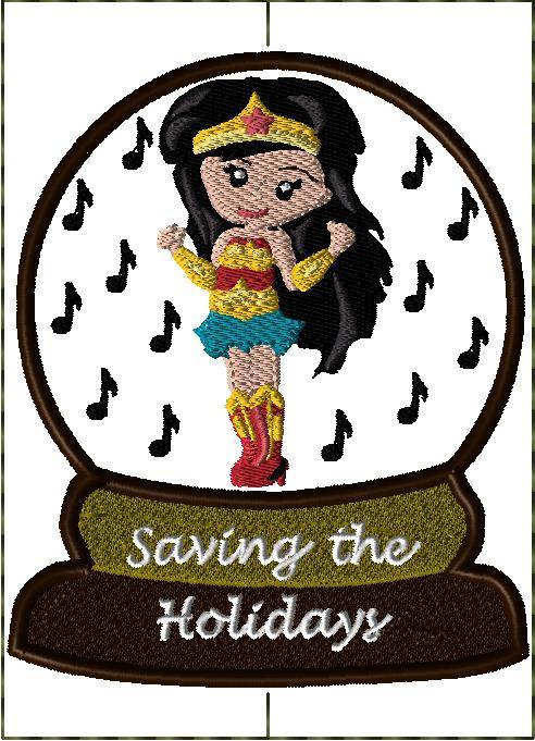 Snow Globe Wonder Girl