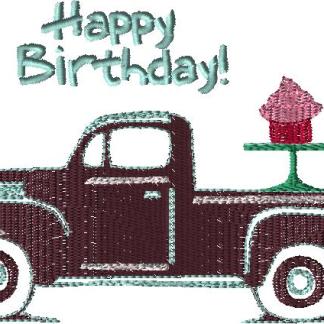 Birthday  Sketch Vintage Truck Mini-Pack (4 files) 4x4 and 5x7