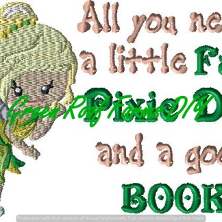 Fairy Girl Kiddo Character and Saying (6) 4x4 designs