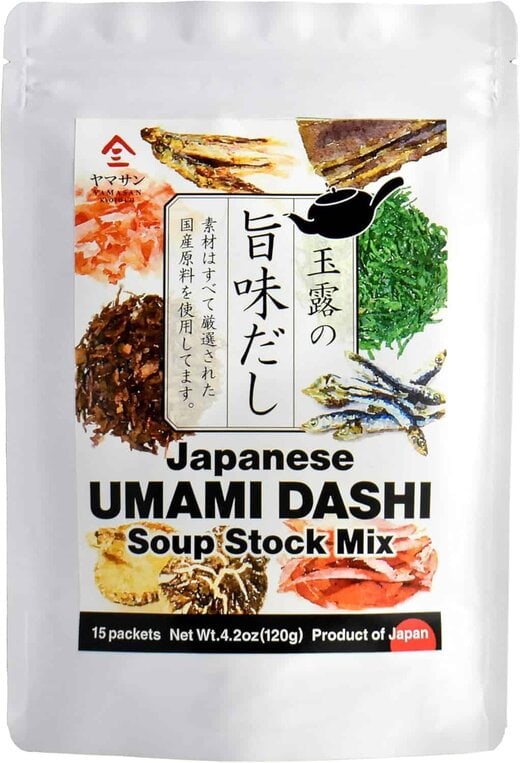 Dashi - Umami Powder Soup Stock - Japanese Food, Bonito Flakes, Kelp, Mushroom