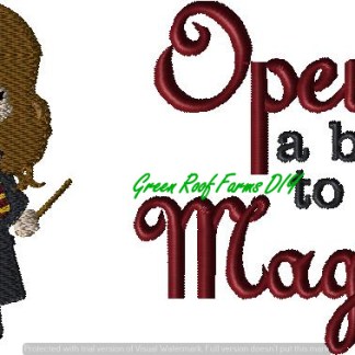 Magic Girl Character and Saying (6) 4x4 designs