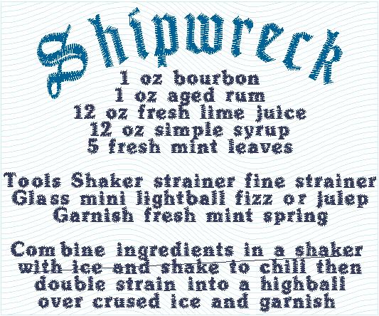 Shipwrecked Drink Towel