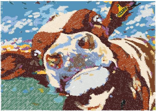 Water Color Cow 2 - Image 3