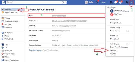 How To Change Profile Name On Facebook Whatvwant