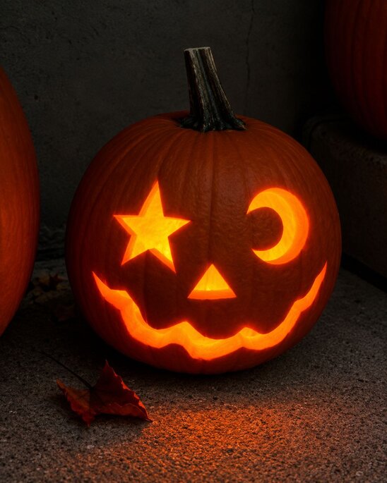 Star and Moon Pumpkin