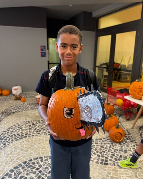 Chainsaw Man-Inspired Pumpkin